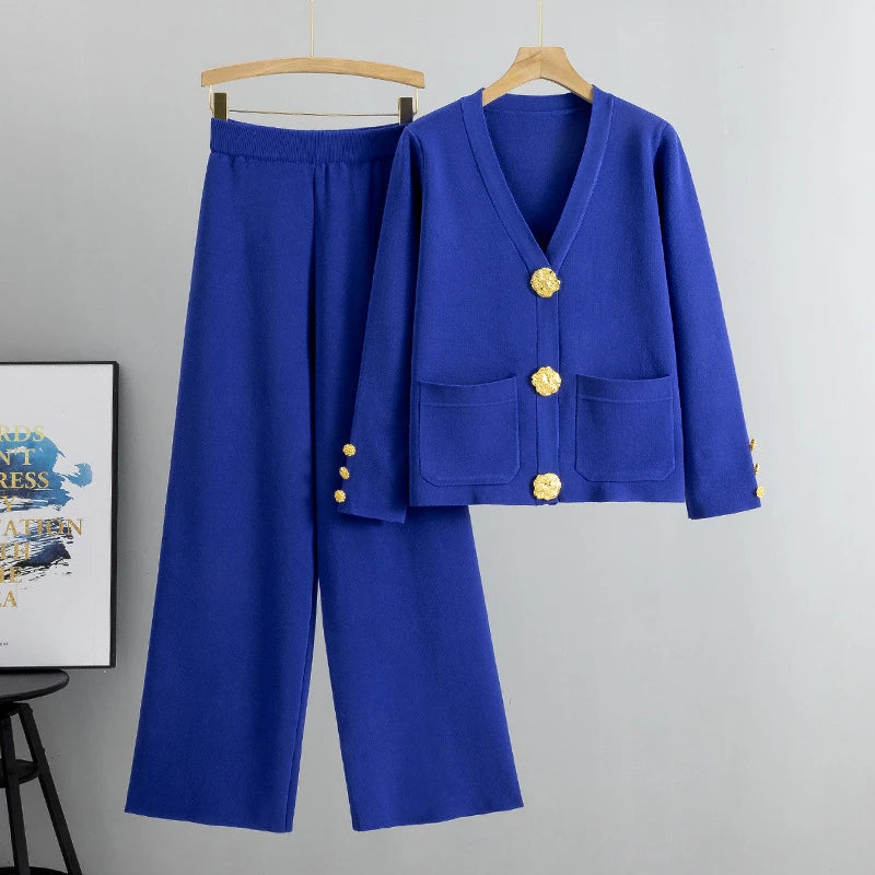 Cardigan tricoté femme avec boucle métallique et coupe casual taille unique