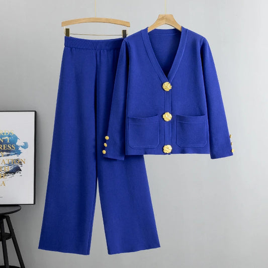 Cardigan tricoté femme avec boucle métallique et coupe casual taille unique