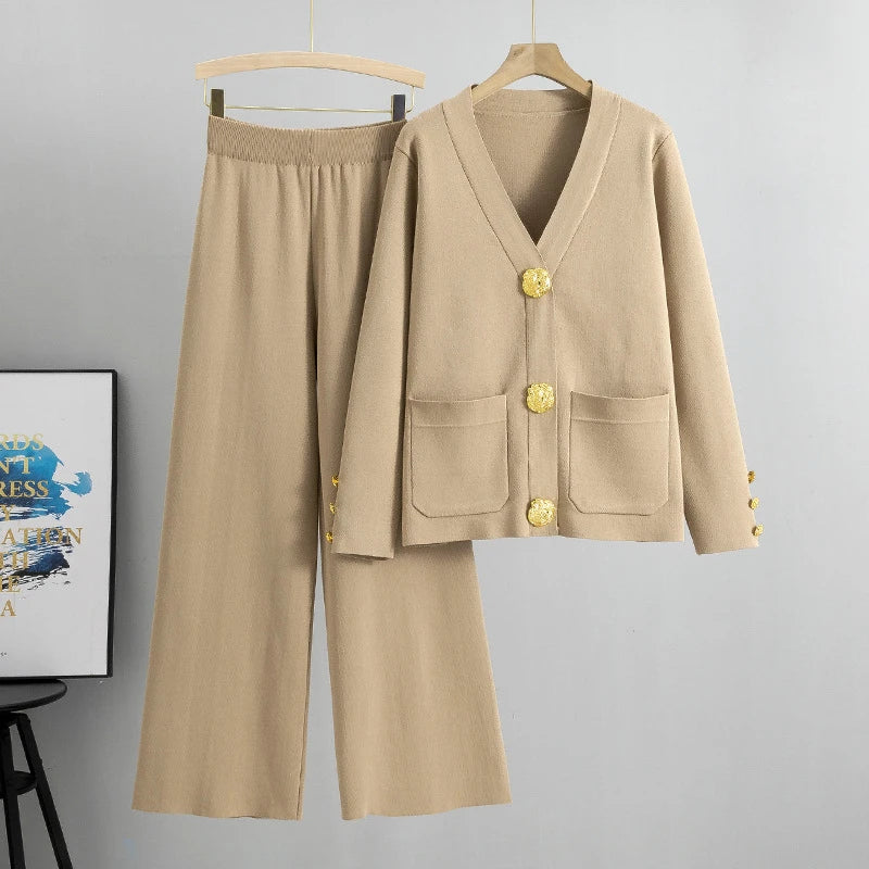 Cardigan tricoté femme avec boucle métallique et coupe casual taille unique