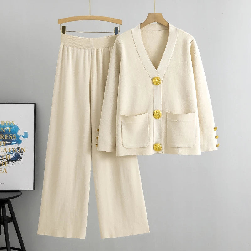 Cardigan tricoté femme avec boucle métallique et coupe casual taille unique