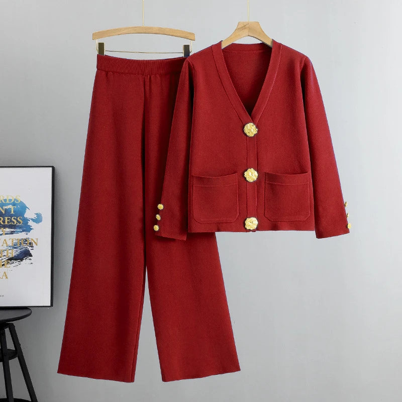 Cardigan tricoté femme avec boucle métallique et coupe casual taille unique